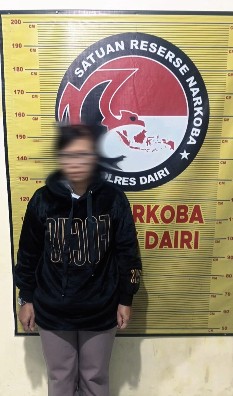 Dua Pelaku Penyalahgunaan Narkoba Jenis Sabu Seberat 2,88 Gram Di Rumah Kos,Di Sidikalang, Diamankan Polres Dairi