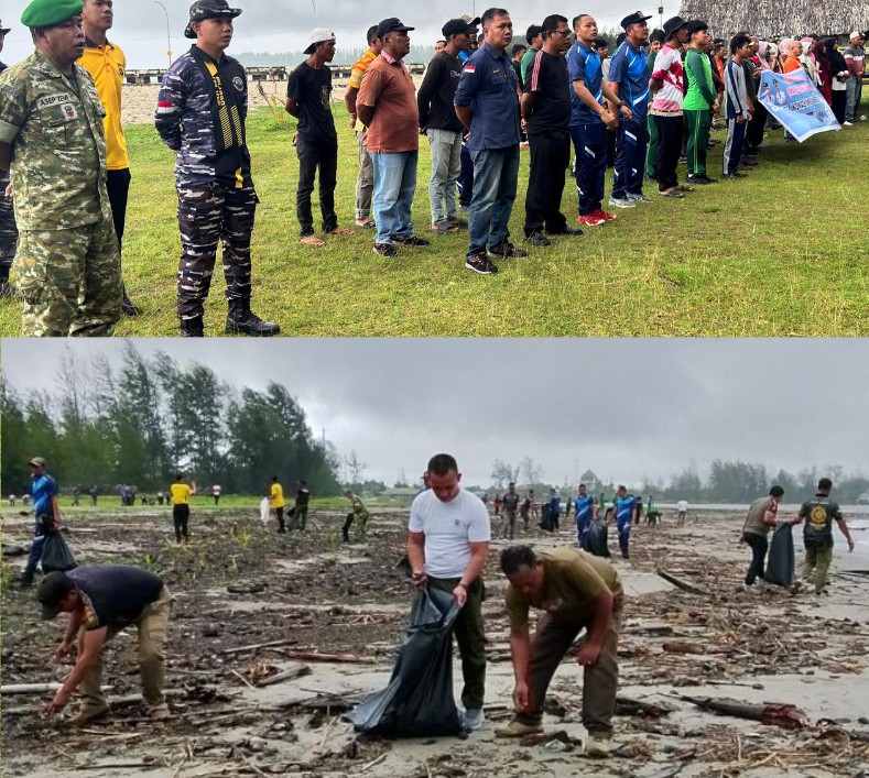Wujudkan Kawasan Pesisir Bersih, Pemkab dan Masyarakat Gelar Aksi Bersih Pantai