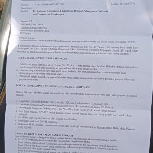 Surat resmi lurah disepelekan, MOSI desak DLH Medan sidak Pabrik Roti diduga ilegal