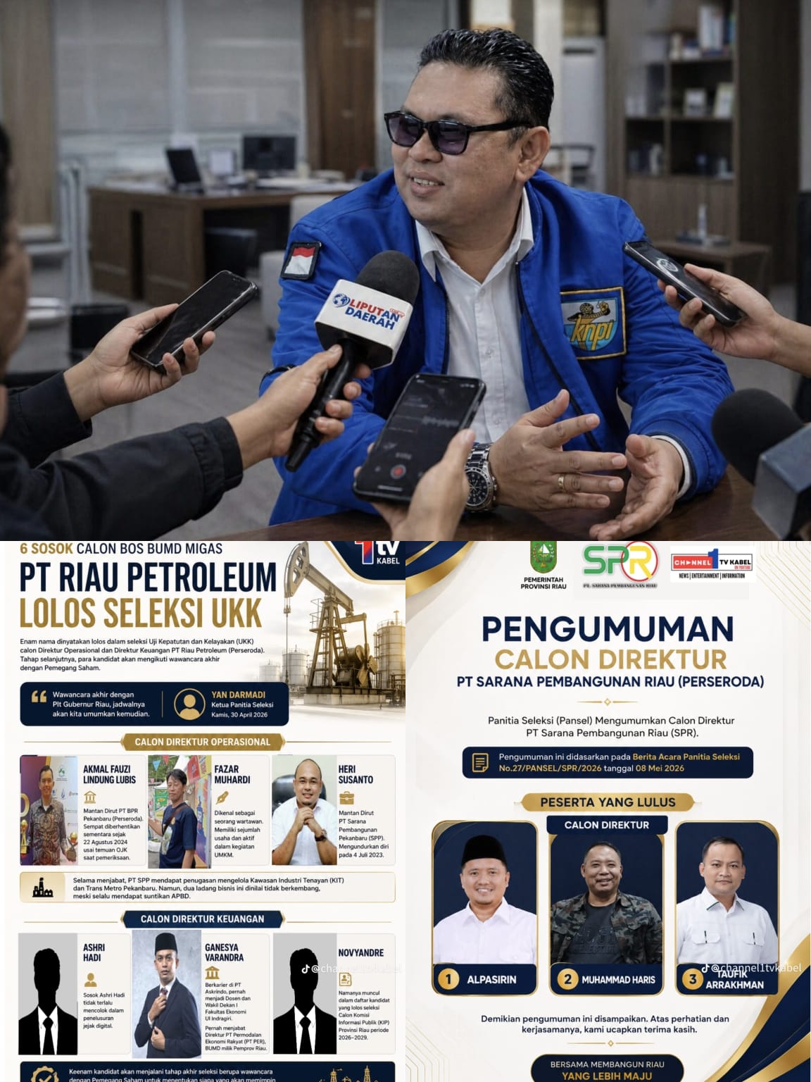 Relawan Prabowo Gibran Puji Plt Gubernur Riau SF Hariyanto, Dalam Sejarahnya Transparan Seleksi Direksi BUMD