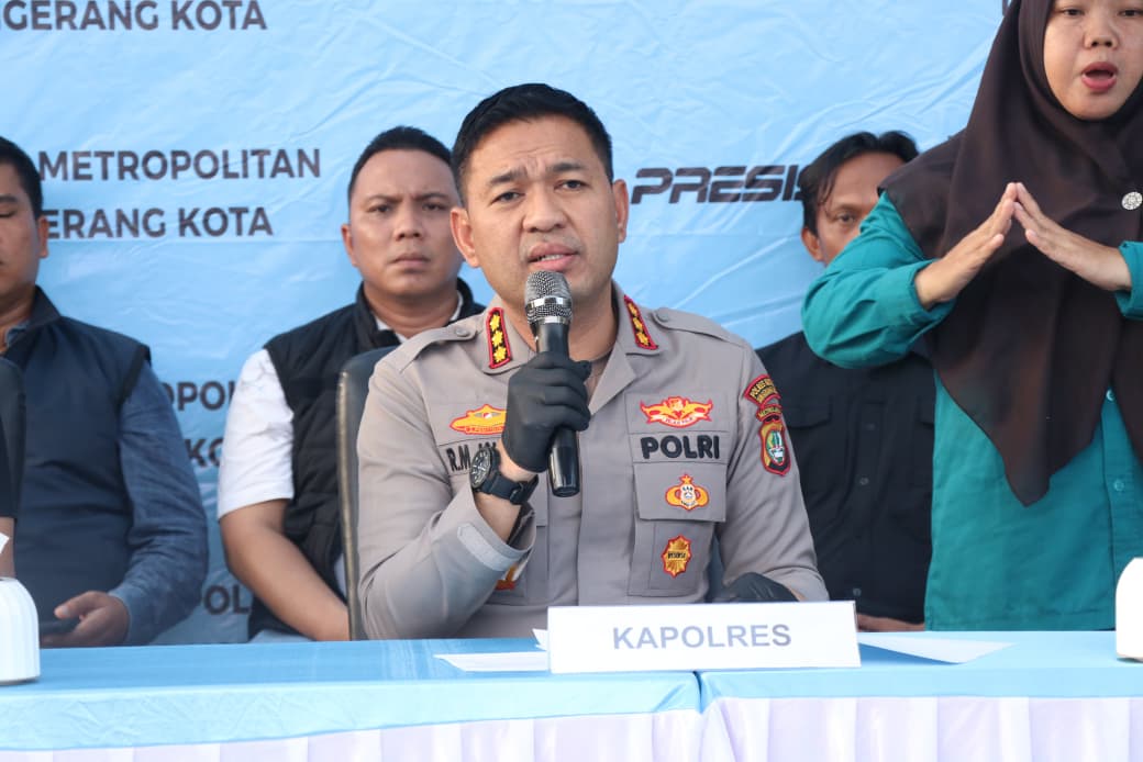 Kapolres Metro Tangerang Kota Rilis Hasil Operasi 3C, Puluhan Pelaku Kejahatan Jalanan Ditangkap