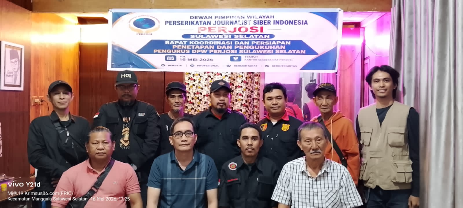 DPW PERJOSI Sulsel Matangkan Struktur Organisasi dan Persiapan Pengukuhan Kepengurusan