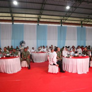 Danlanal Bintan Mewakili Dankodaeral IV Hadiri Peresmian Operasional 1.061 KDKMP Secara Online Oleh Presiden RI