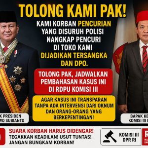 Apakah Presiden Prabowo dan DPR RI Tak Lagi Mendengar Jeritan Korban Pencurian yang Jadi Tersangka di Polrestabes Medan Usai Nangkap Maling?