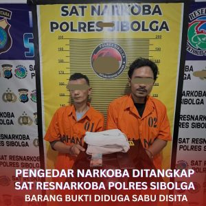 Satresnarkoba Polres Sibolga Ungkap Peredaran 1,97 Gram Sabu dalam Ops Antik Toba 2026, Dua Pria Diamankan