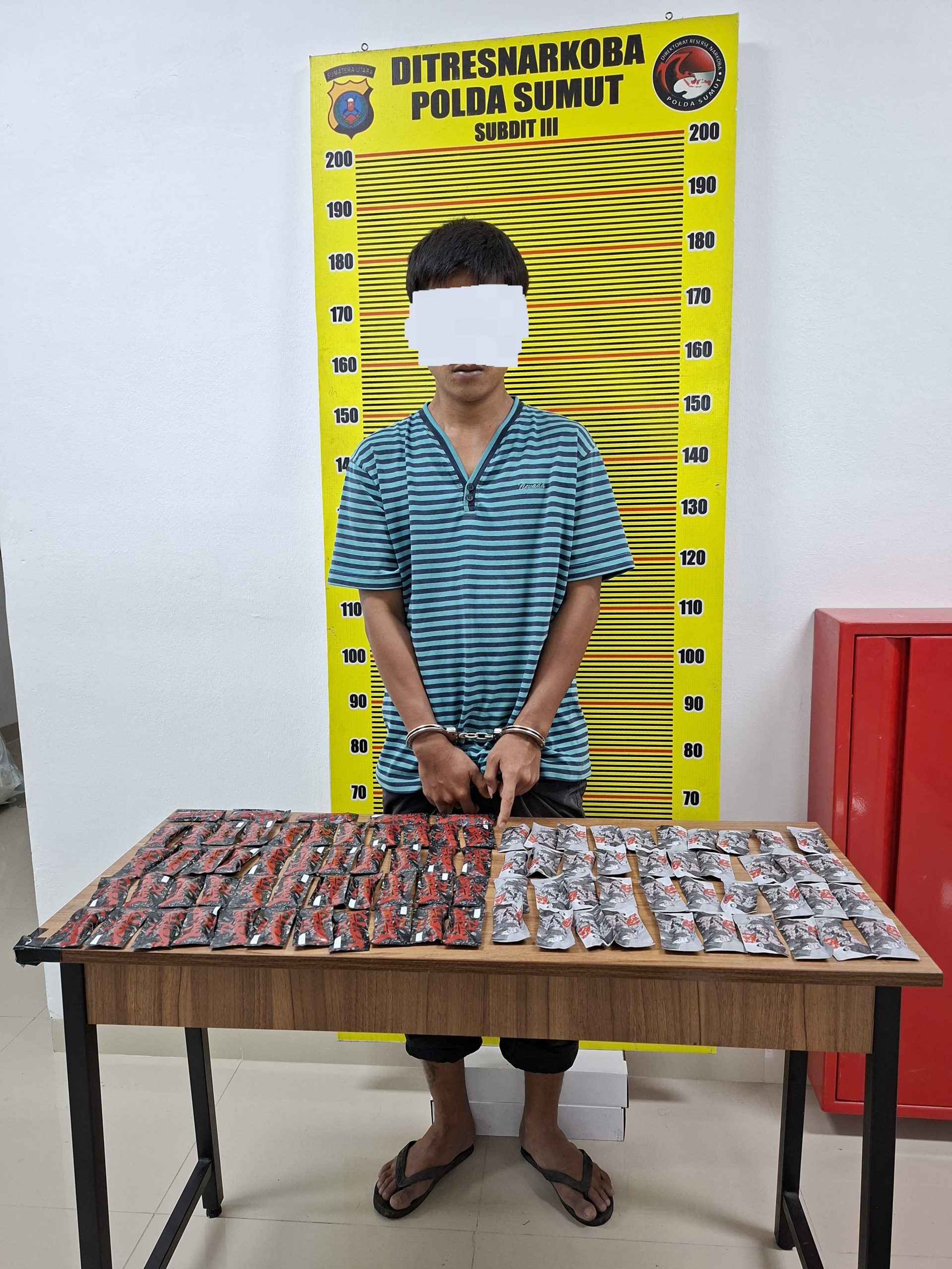 Undercover Buy Bongkar Peredaran Liquid Narkotika di Hamparan Perak, Puluhan Cartridge Yakuza Disita