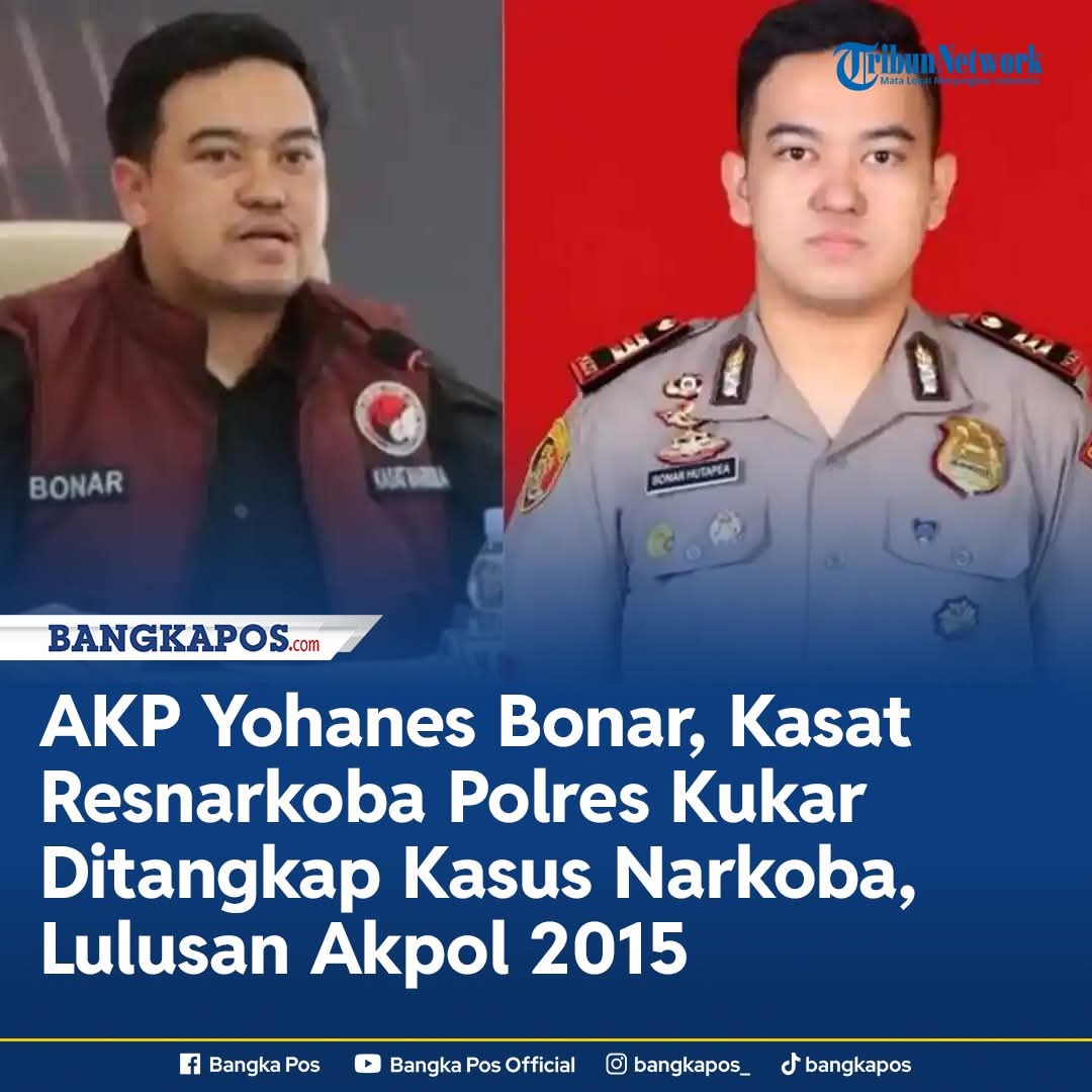 AKP Yohanes Bonar, Kasat Resnarkoba Polres Kukar Ditangkap Kasus Narkoba, Lulusan Akpol 2015