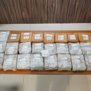Polda Metro Jaya Menggagalkan Peredaran 32 Kg Sabu Asal Malaysia 