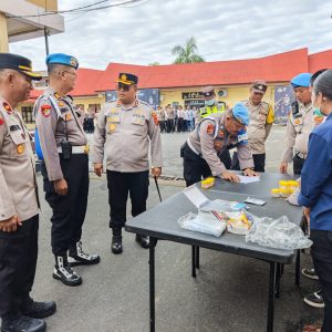 Bidpropam Polda Sumut Gelar Gaktibplin di Polres Sibolga, Puluhan Personel Diperiksa Urine