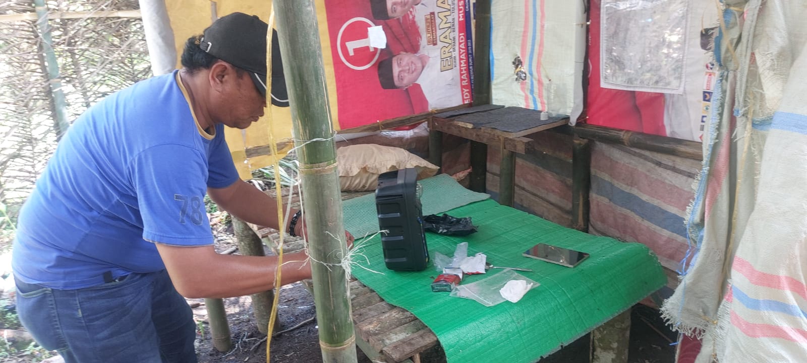 Polsek Sei Bingkai Dapat Dukungan Masyarakat, Grebek Kampung Sarang Narkoba