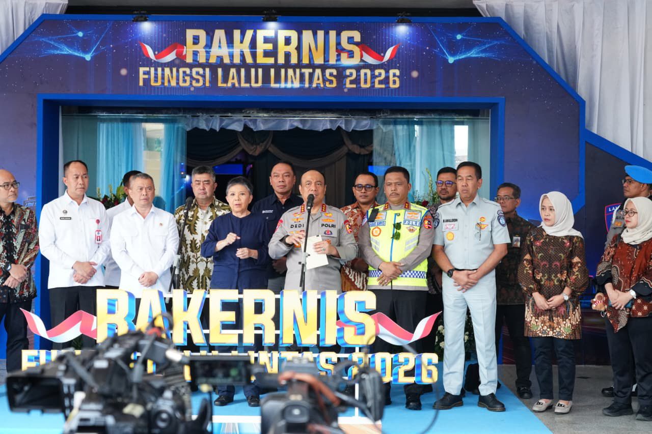 Wakapolri Tekankan Digitalisasi Layanan dan Inovasi Tilang Elektronik pada Rakernis Fungsi Lantas 2026