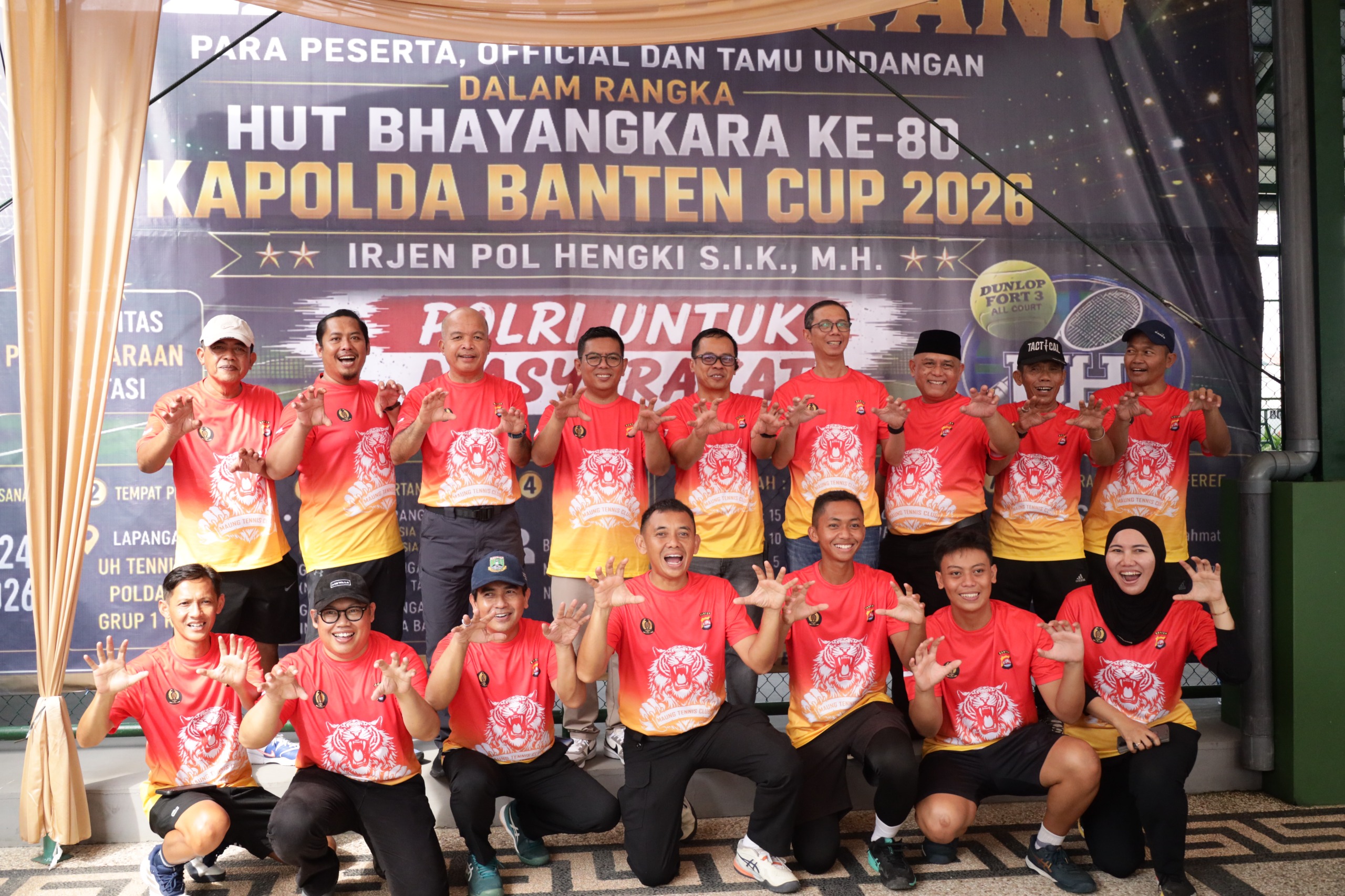 Semarak HUT Bhayangkara ke-80, Polda Banten Gelar Turnamen Tenis Perkuat Soliditas Antar Instansi