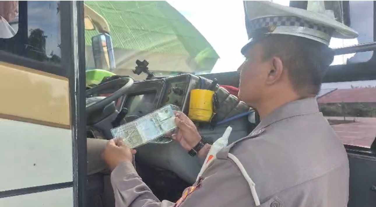 Jelang Libur Idul adha 1447 H, Polres Kutim Perketat Pengawasan dan Ramp Check Kendaraan Angkutan