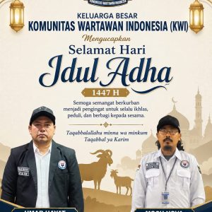 Keluarga Besar KWI Sampaikan Ucapan Selamat Hari Raya Idul Adha 1447 H