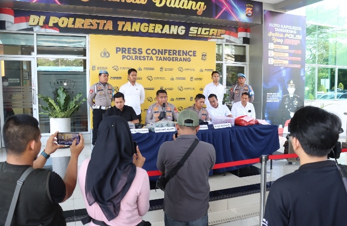 Polresta Tangerang Bongkar Jaringan Narkotika Sintetis Lintas Wilayah, 4 Orang Diamankan