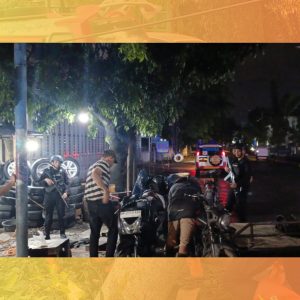 Patroli Dini Hari Brimob Sumut Perkuat Keamanan Kota Medan, Sambangi Pos Kamling dan Pelaku UMKM