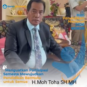 Ketum MADAS H.Moh.Toha SH.MH Mengucapkan Selamat Hari Pendidikan Nasional 2026