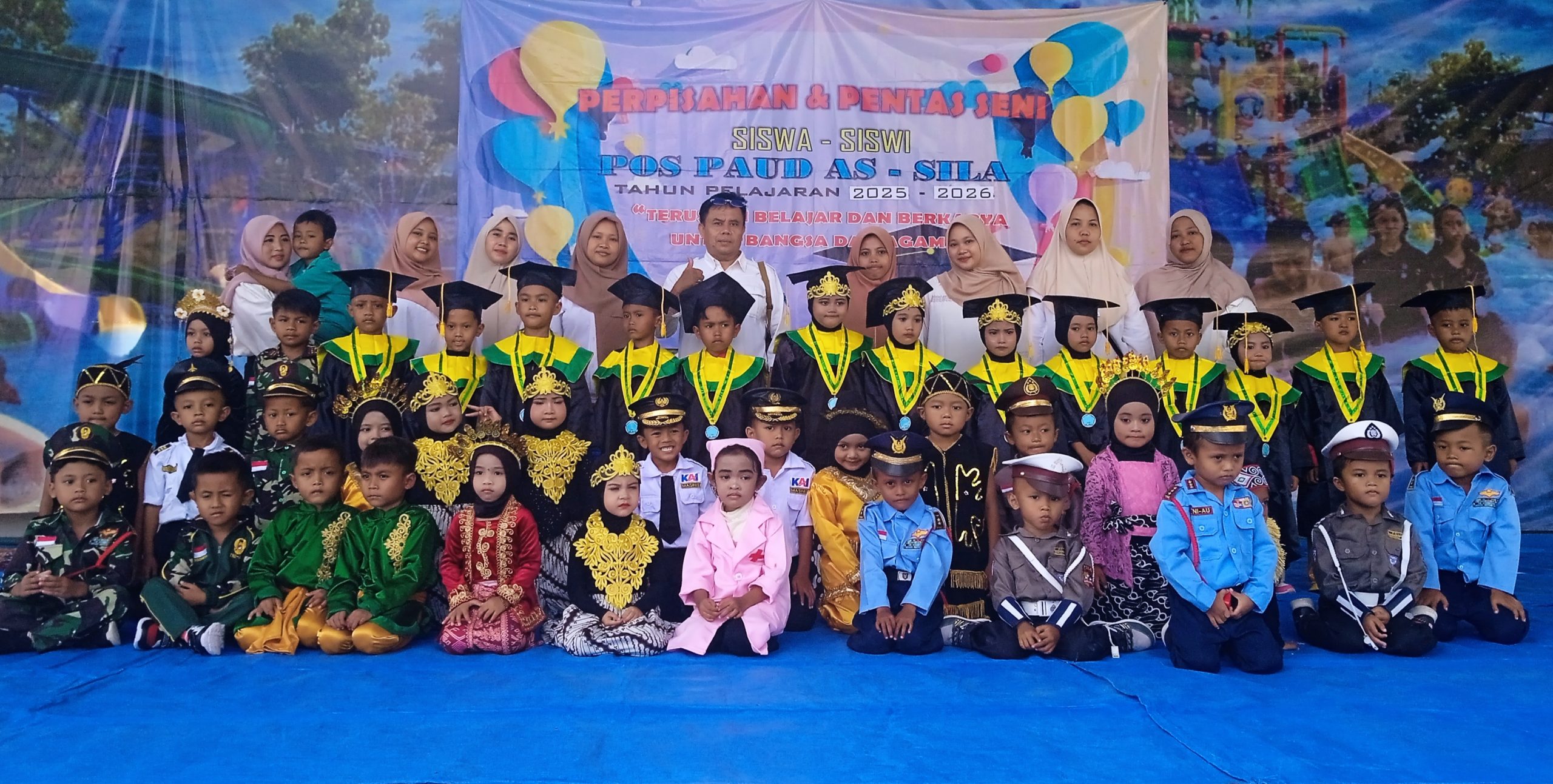 Wow Keren, POS  PAUD AS – SILA Torjun Tahun Pelajaran 2025  – 2026  Gelar Perpisahan dan Pentas Seni di Sampang Water Park