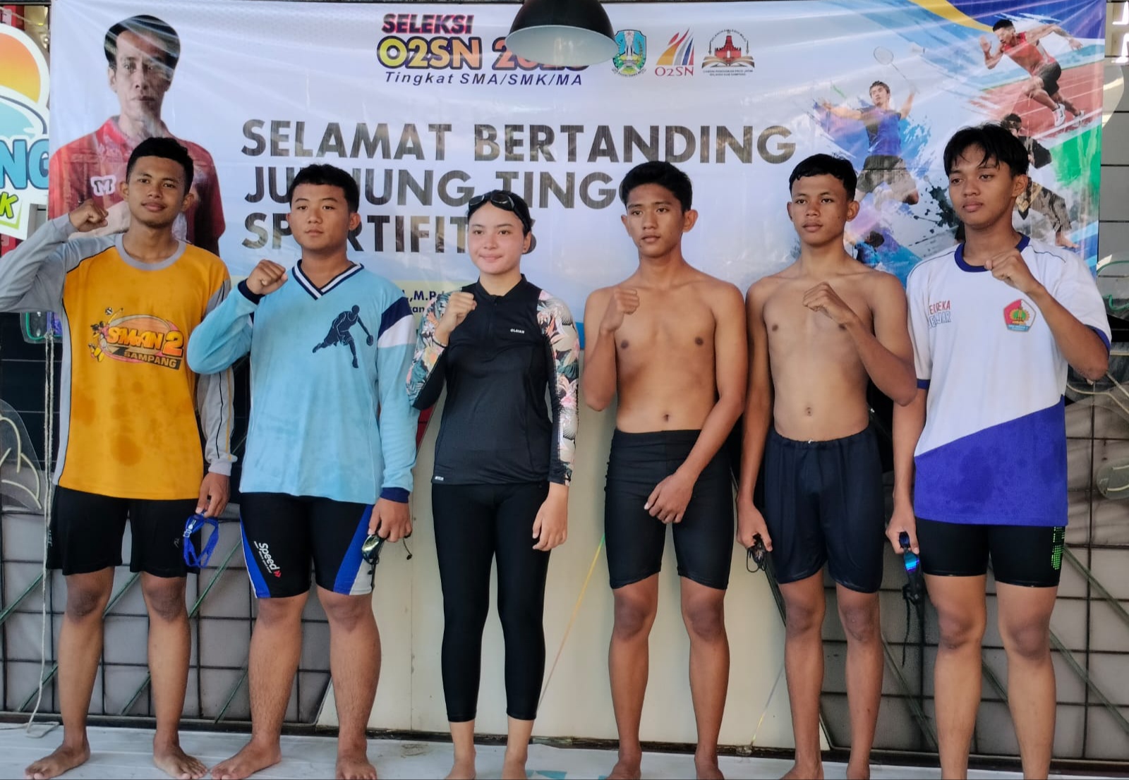 Cantik Qur’ani Reihana Rizaldi Satu Satunya Peserta Putri di Lomba Renang O2SN Kabupaten Sampang