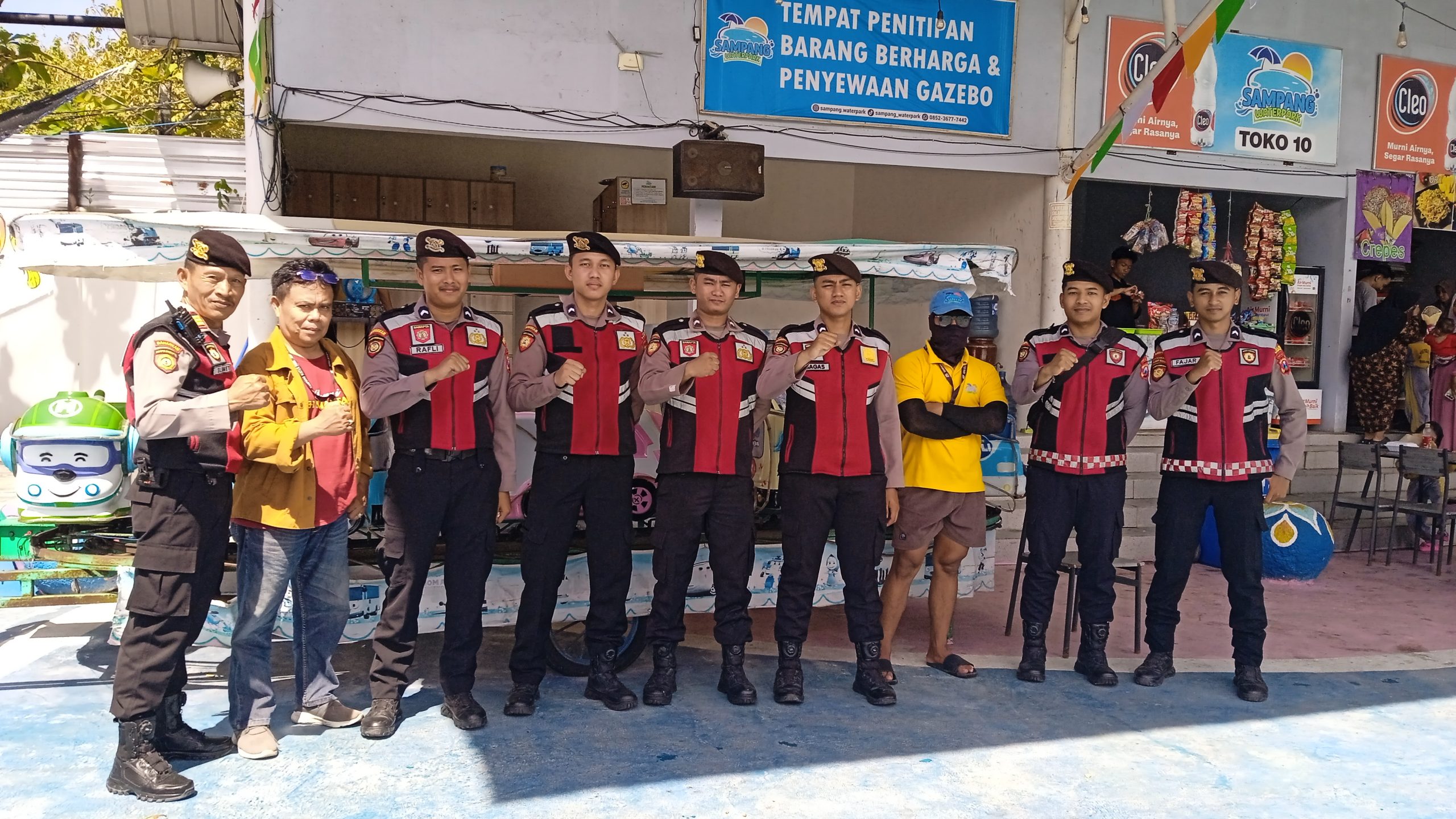 Hari Libur, Sat Samapta Polres Sampang Gelar Patroli Pengamanan Sampang Water Park