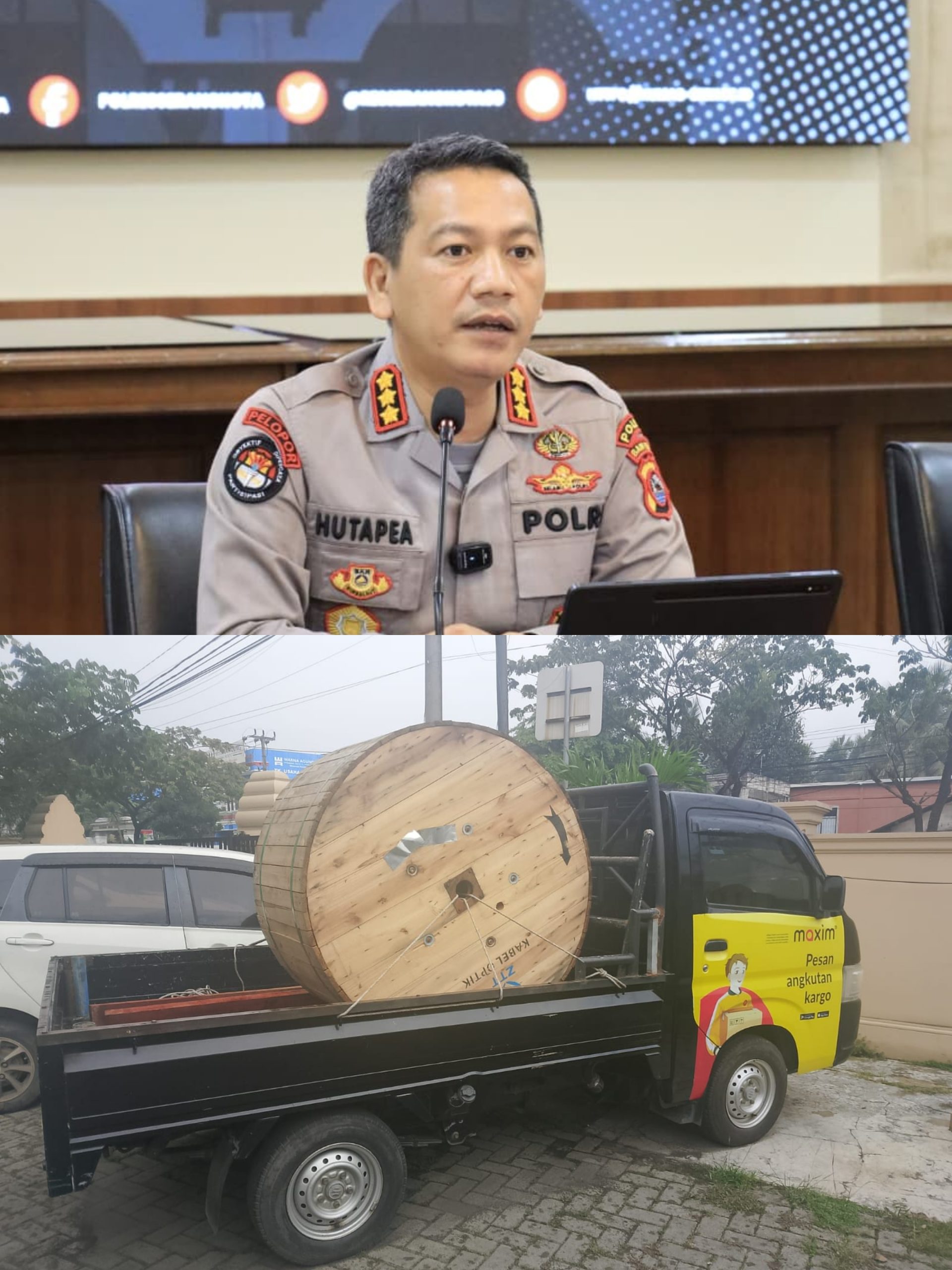 Aksi Pencurian Kabel Optik Terungkap, Dua Tersangka Diringkus Ditreskrimum Polda Banten