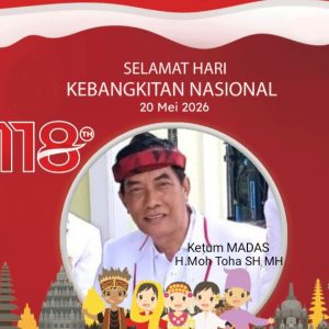 Ketum MADAS di Harkitnas Ke – 118 Tahun 2026 Mengucapkan Jaga Tunas Bangsa Demi Kedaulatan Negara