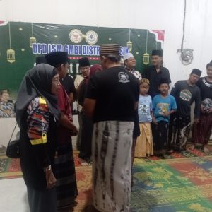 Santunan dan doa bersama Lsm Gmbi distrik Gresik
