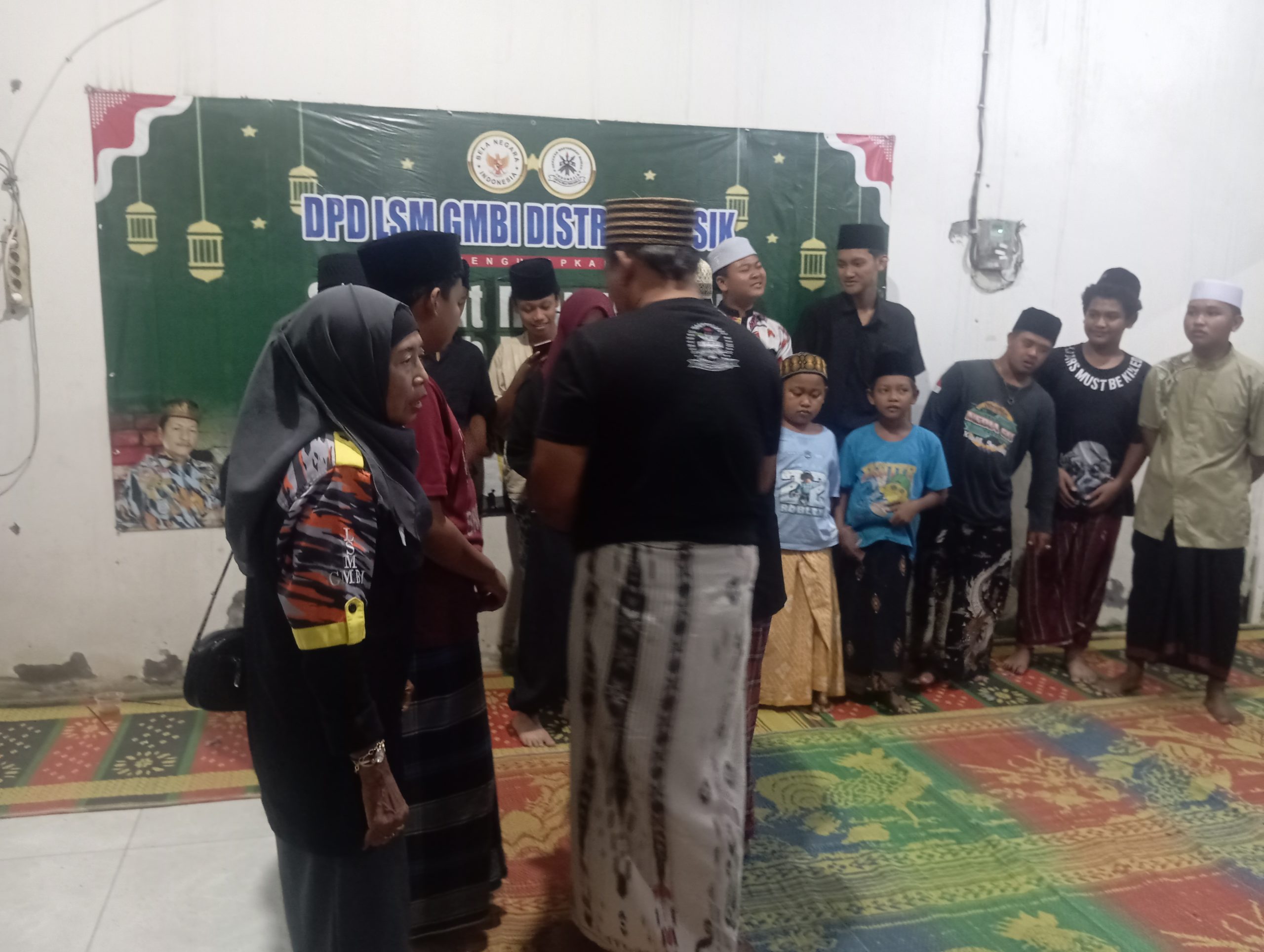 Santunan dan doa bersama Lsm Gmbi distrik Gresik