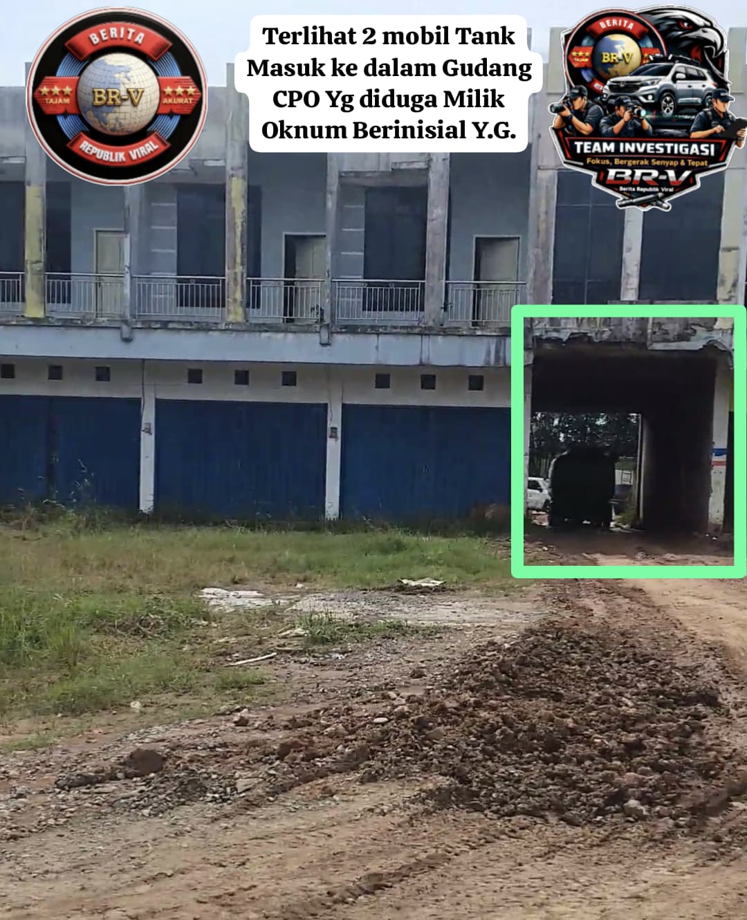 Gudang CPO Diduga Ilegal Bebas Beroperasi di belakang Ruko kosong Desa Langkan Kabupaten Banyuasin, APH Dipertanyakan