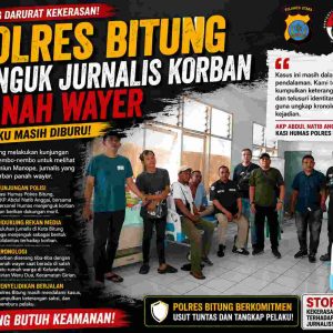 Polres Bitung Pastikan Kasus Penyerangan Jurnalis Korban Panah Wayer Diusut Tuntas