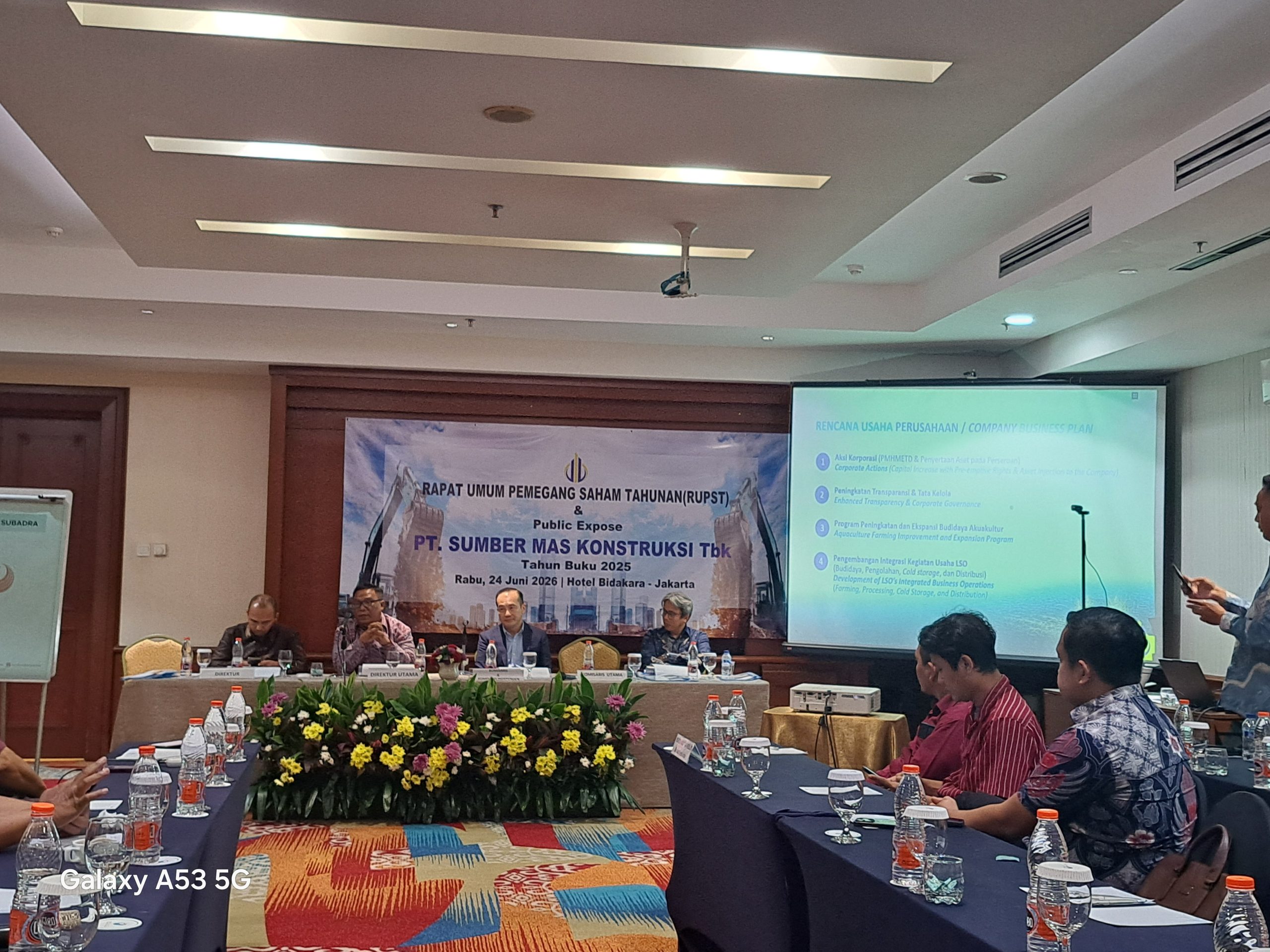 PT. Sumber Mas Konstruksi, Tbk Menggelar Rapat Umum Pemegang Saham Tahunan Dan Paparan Publik 2026