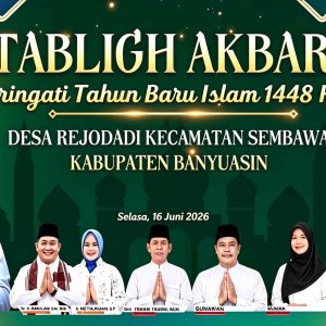 Sambut Tahun Baru Islam 1448 H, Pemdes Rejodadi Gelar Tabligh Akbar Bersama KH. Putera Lubis dan Para Hafizd Sembawa