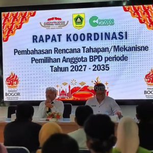 Kegiatan Foto : Pemerintah Kecamatan Ciomas Gelar Kegiatan Rakor  Pembahasan Rencana Tahapan dan Mekanisme Pemilihan Anggota BPD periode Tahun 2027–2035