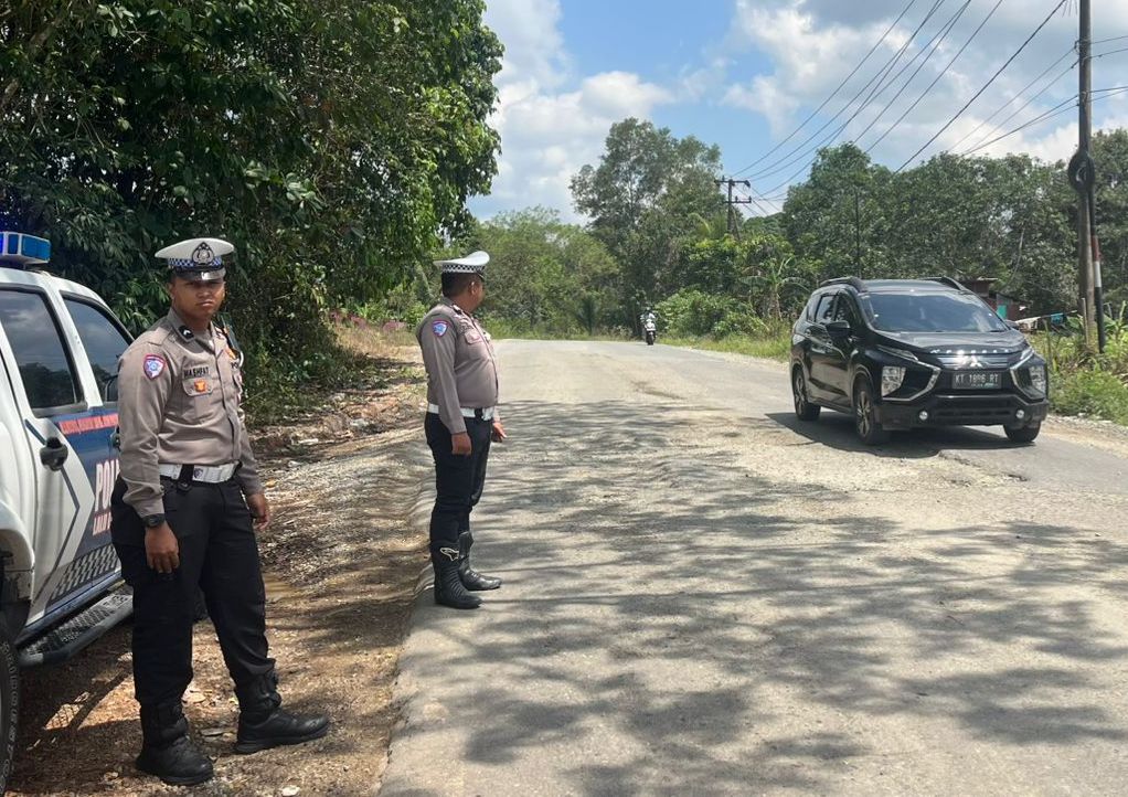 Satlantas Polres Kutim Intensif Patroli Lalu Lintas Jelang Operasi Patuh Mahakam 2026