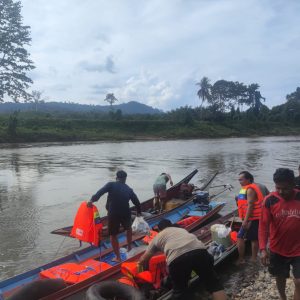 Polisi Dan Warga Lanjutkan Pencarian Korban Tenggelam Di Sungai Melenyu