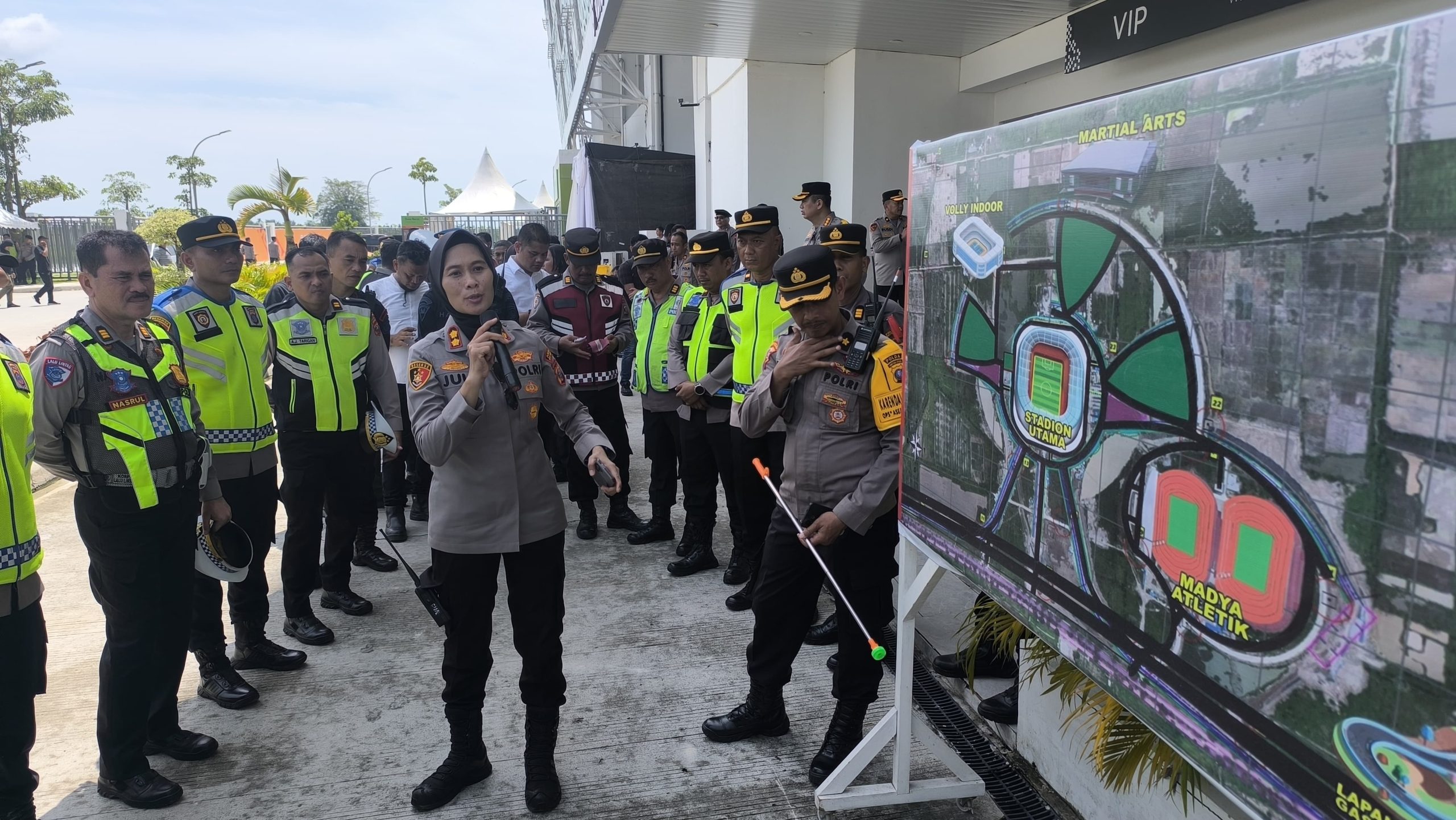 Polresta Deli Serdang Laksanakan Pengamanan Pertandingan Asean U – 19 Boys Championship 2026 di Stadion Utama Sumatera Utara