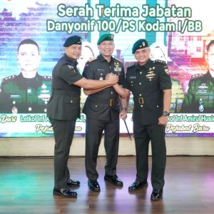 Pangdam I/BB Pimpin Sertijab Danyonif 100/PS, Tekankan Agar Satuan Terus Berprestasi