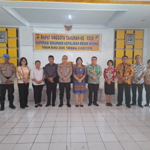 Kapolres Bitung Buka RAT Ke-XXIX Primkopol Bitung Tahun Buku 2025, Dorong Koperasi Semakin Profesional dan Menyejahterakan Anggota