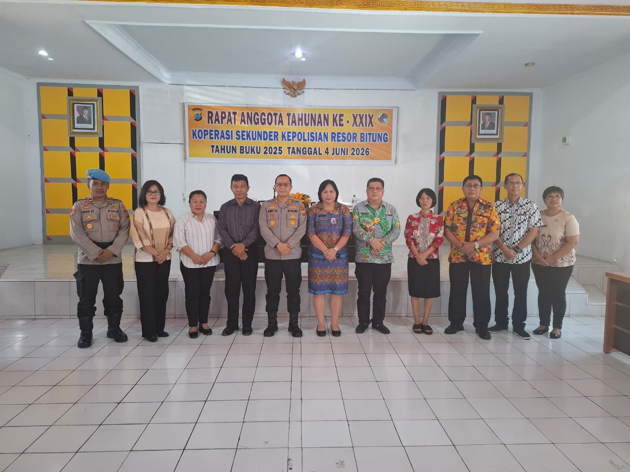 Kapolres Bitung Buka RAT Ke-XXIX Primkopol Bitung Tahun Buku 2025, Dorong Koperasi Semakin Profesional dan Menyejahterakan Anggota