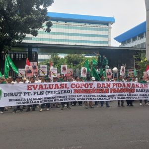 Black Out Pulau Sumatera, PP HIMMAH Demo PLN Tuntut Copot Dirut Darmawan Prasodjo