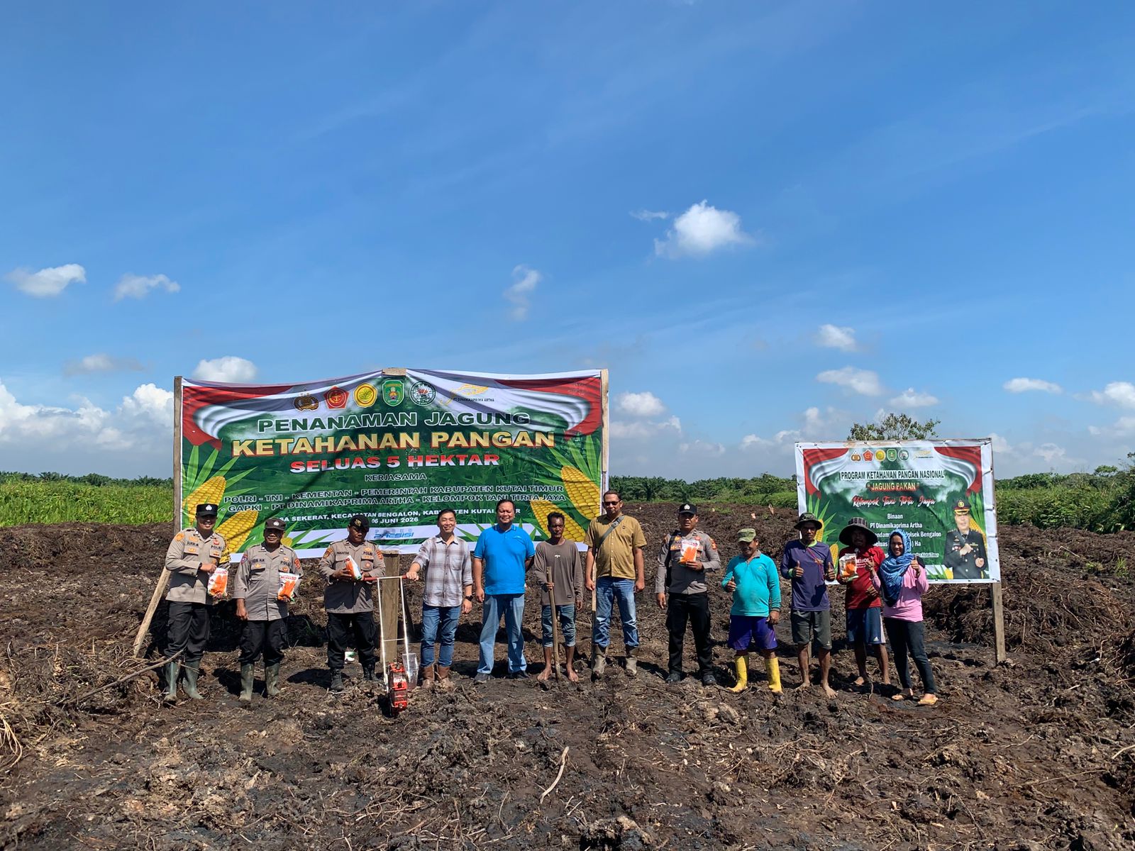 Program Jagung 5 Hektar Resmi Dimulai Di Bengalon, Polisi Turun Ke Ladang Bukan Hanya Jaga Kamtibmas Saja