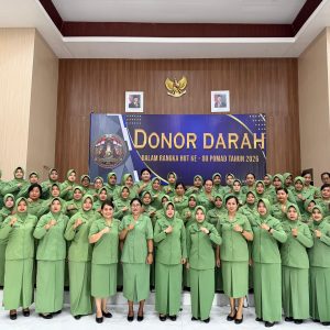 Pomdam I/BB Melaksanakan Donor Darah Dalam Rangka HUT ke – 80 Pomad 2026