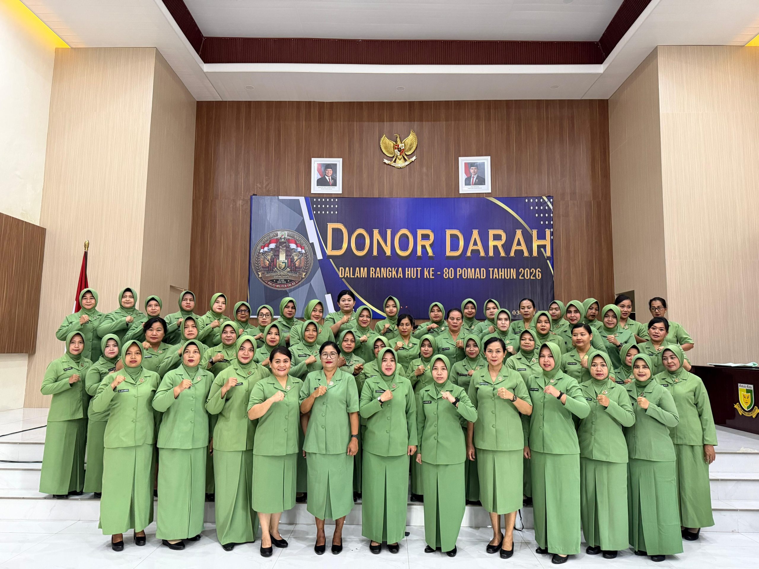 Pomdam I/BB Melaksanakan Donor Darah Dalam Rangka HUT ke – 80 Pomad 2026