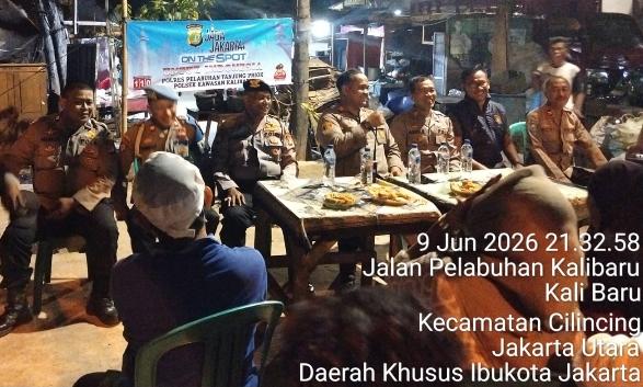 Jaga Jakarta On The Spot, Kapolsek Kalibaru Ajak Warga Aktif Jaga Keamanan Lingkungan