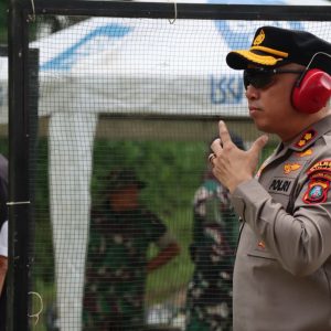 Kapolres Binjai Latihan Menembak Bersama Forkopimda Binjai