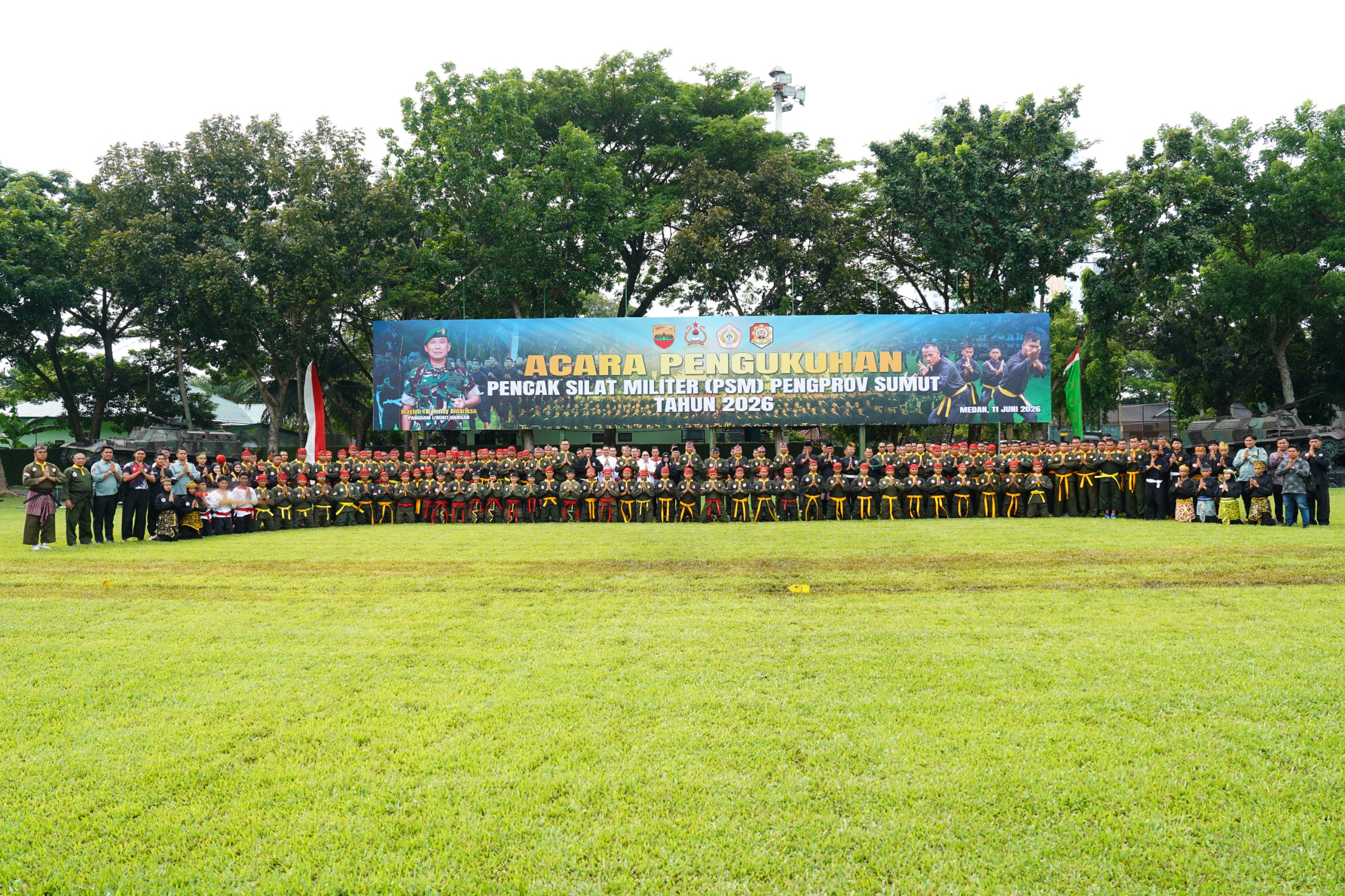 Pangdam I/BB Hadiri Pengukuhan Pencak Silat Militer Pengprov Sumut di Makodam I/BB