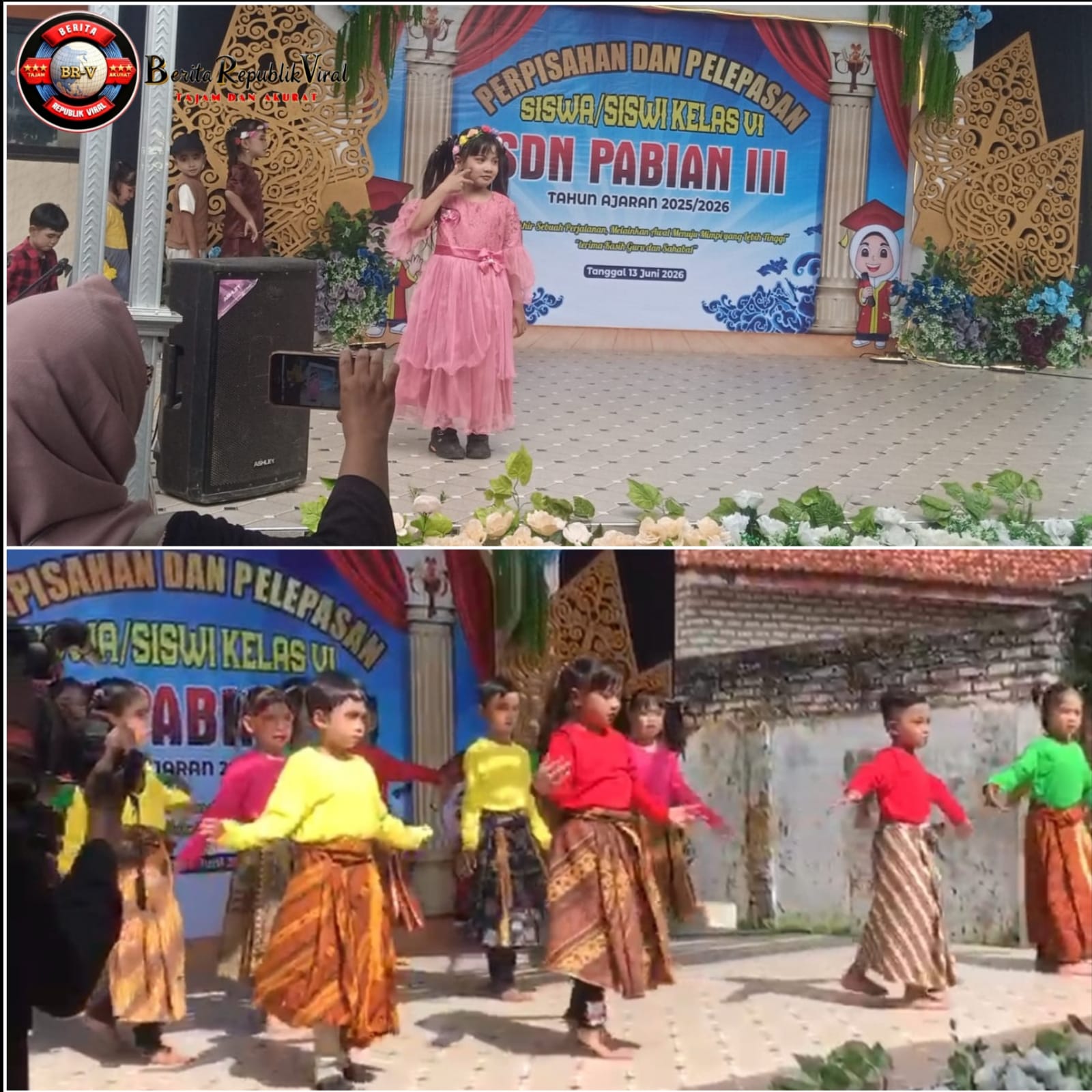 Penuh Haru dan Kebanggaan, SDN Pabian III Sumenep Lepas Siswa Kelas VI