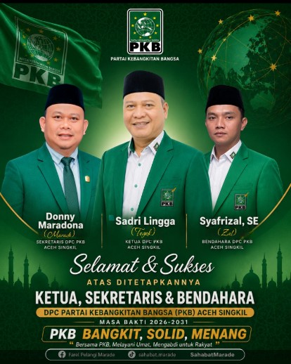 Sadri Lingga Pimpin DPC PKB Aceh Singkil Periode 2026–2031, Siap Jadikan Partai Jembatan Aspirasi Rakyat