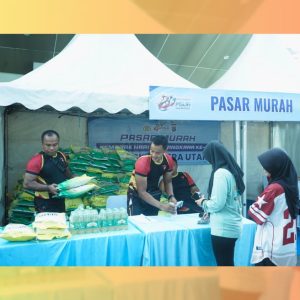 Semarak HUT Bhayangkara ke – 80, Brimob Sumut Bagikan 1.000 Porsi Makan Gratis dan Gelar Pasar Murah untuk Warga di Car Free Day Medan