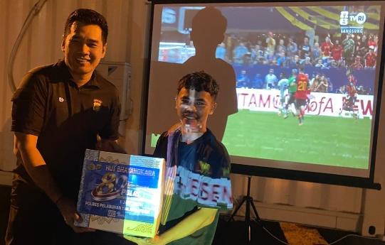 Jaga Jakarta On The Spot, Polres Pelabuhan Tanjung Priok Adakan Nobar Kualifikasi Piala Dunia 2026